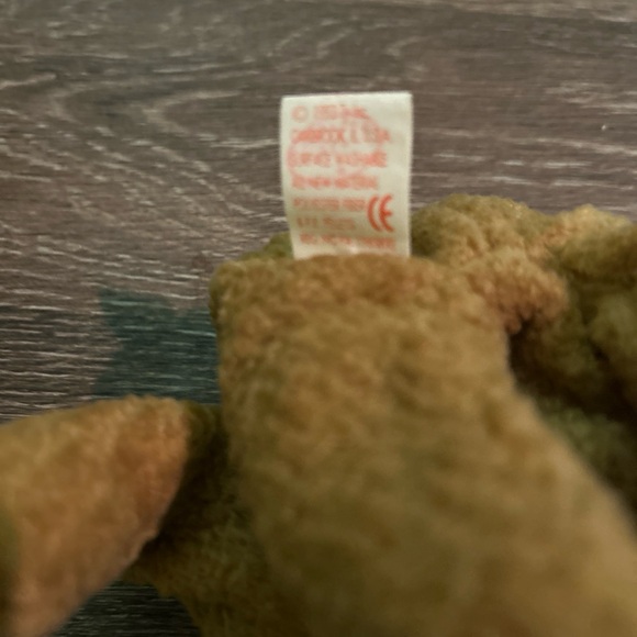 Retired TY beanie baby curly the bear 4052 tag errors - Picture 3 of 4